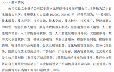 蒂艾斯拟投资1000万设立全资子公司 布局数字文化创意软件开发